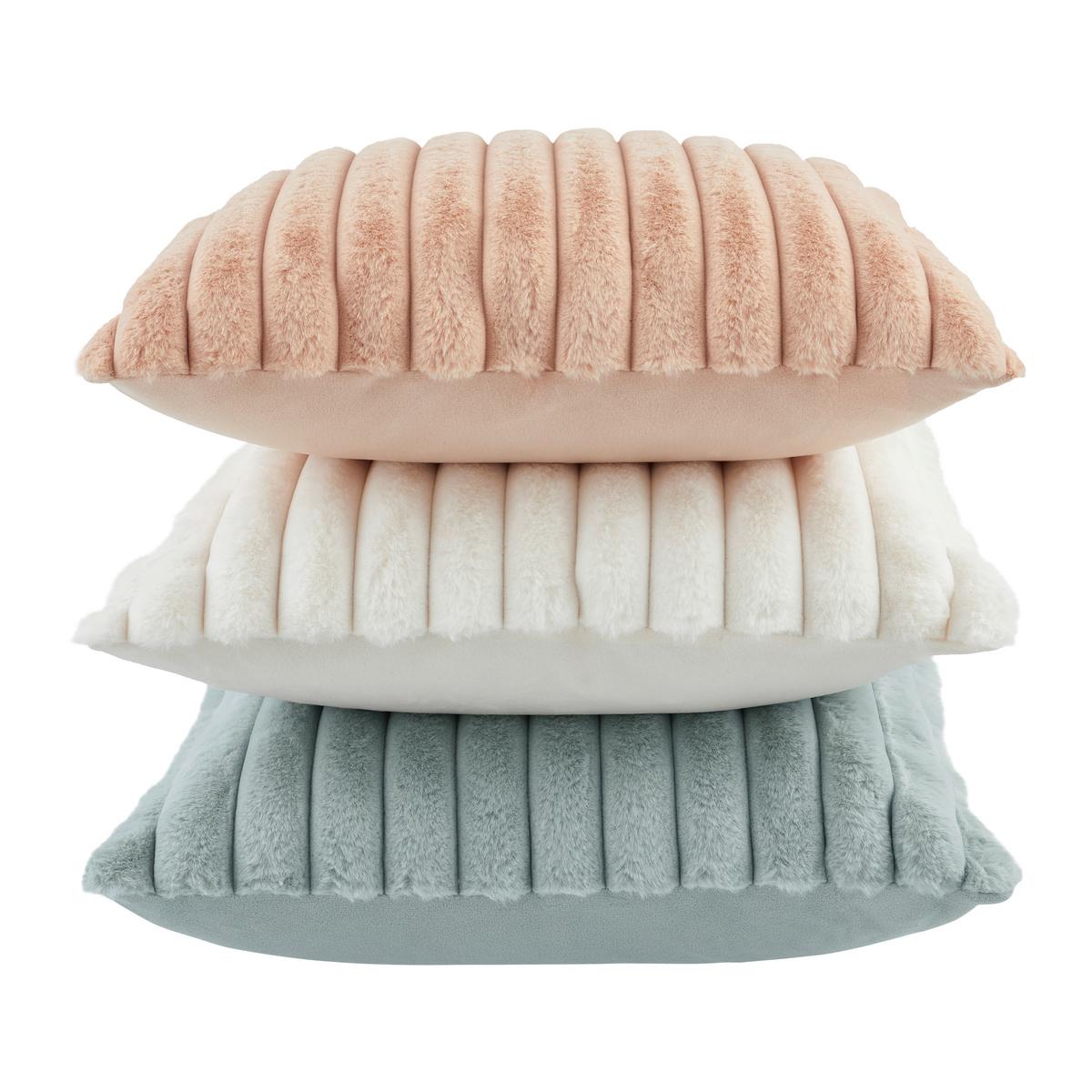 Fellkissen Maudi Rosa ca. 45x45cm - Rosa, KONVENTIONELL, Textil (45/45cm) - Mömax