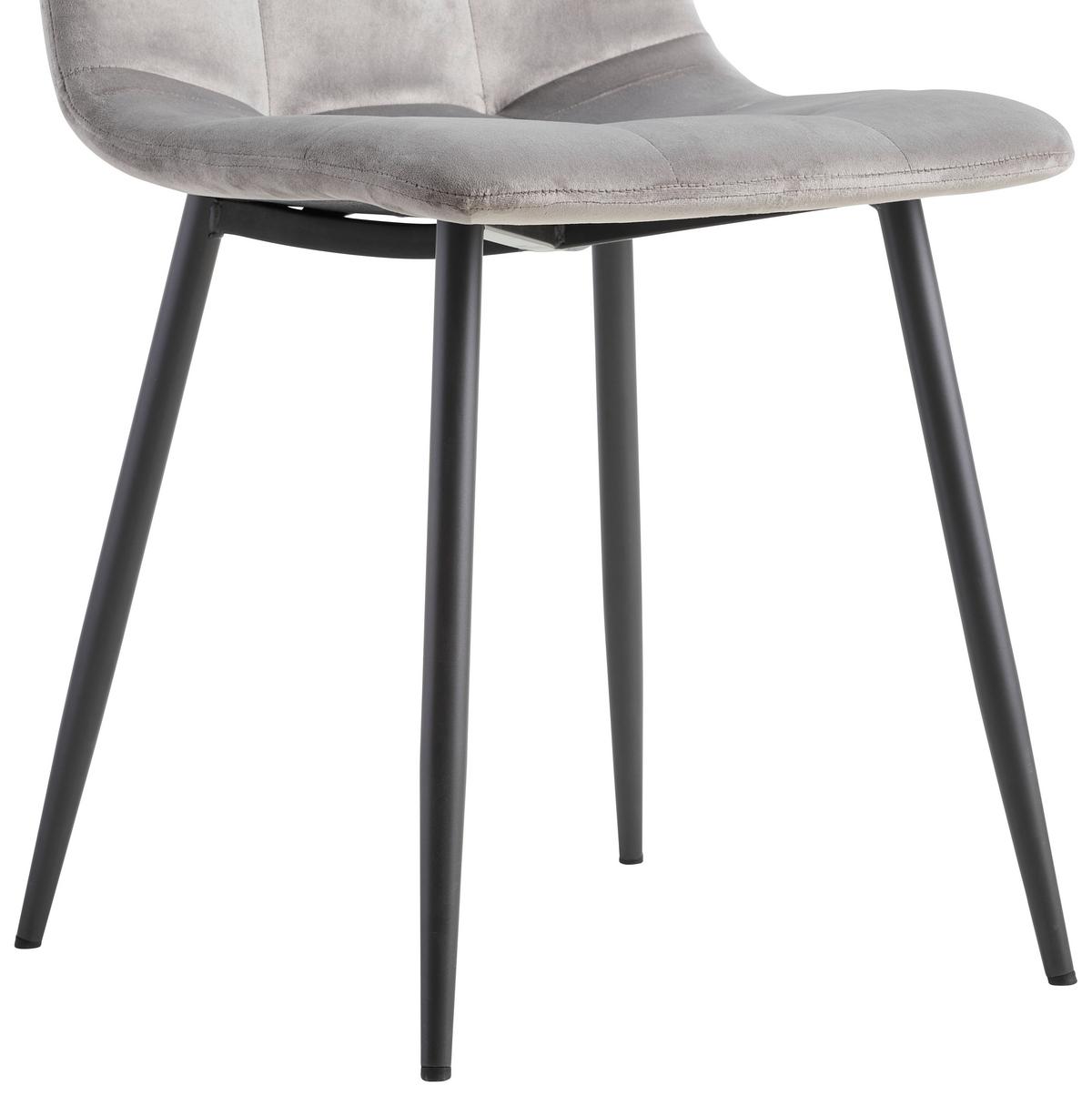 KRZESŁO SIT - szary, Modern, metal/tkanina (44/87/54cm) - P & B