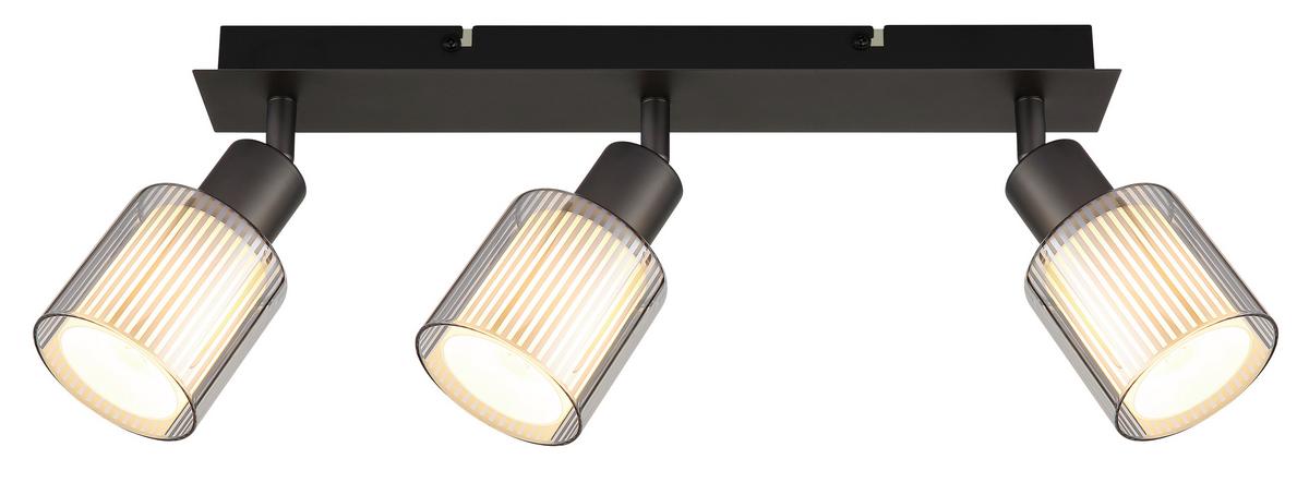 Proiector Villegas - alb/negru cromat, Basics, sticlă/metal (41/8/18,6cm) - Globo