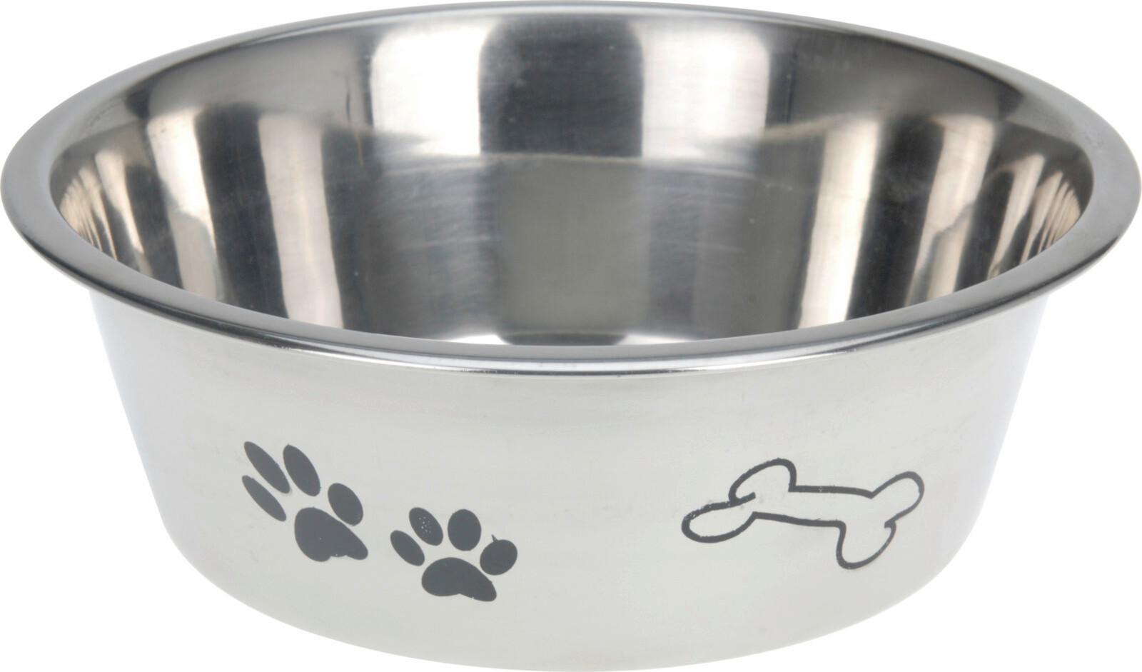 Kisállat Etetőtál Pets - fehér, fém (21/7cm)