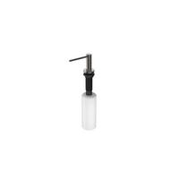 Seifenspender Aria Weiß/Graphitfarben - Graphitfarben/Weiß, Basics, Kunststoff/Metall (6,4cm) - Schütte