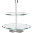 Süteményes Állvány Leonie - Nemesacél/Átlátszó, Üveg/Fém (21+25cm) - Mömax modern living