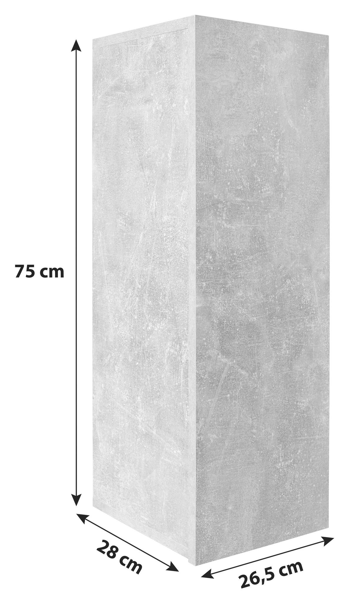 Dulap suspendat Halma - gri, Modern, material pe bază de lemn (26,5/75/28cm) - Modern Living