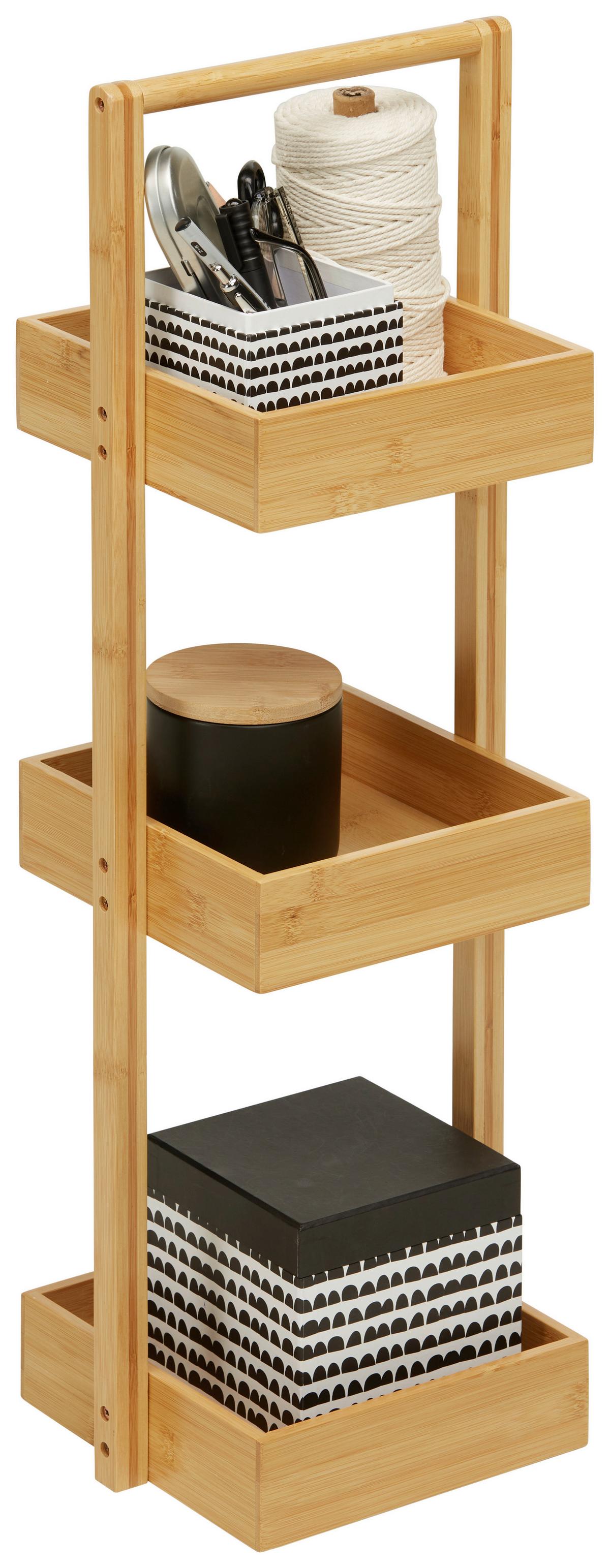 Standregal in Naturfarben - Braun, Modern, Holz (25/75/21cm) - ecoTree