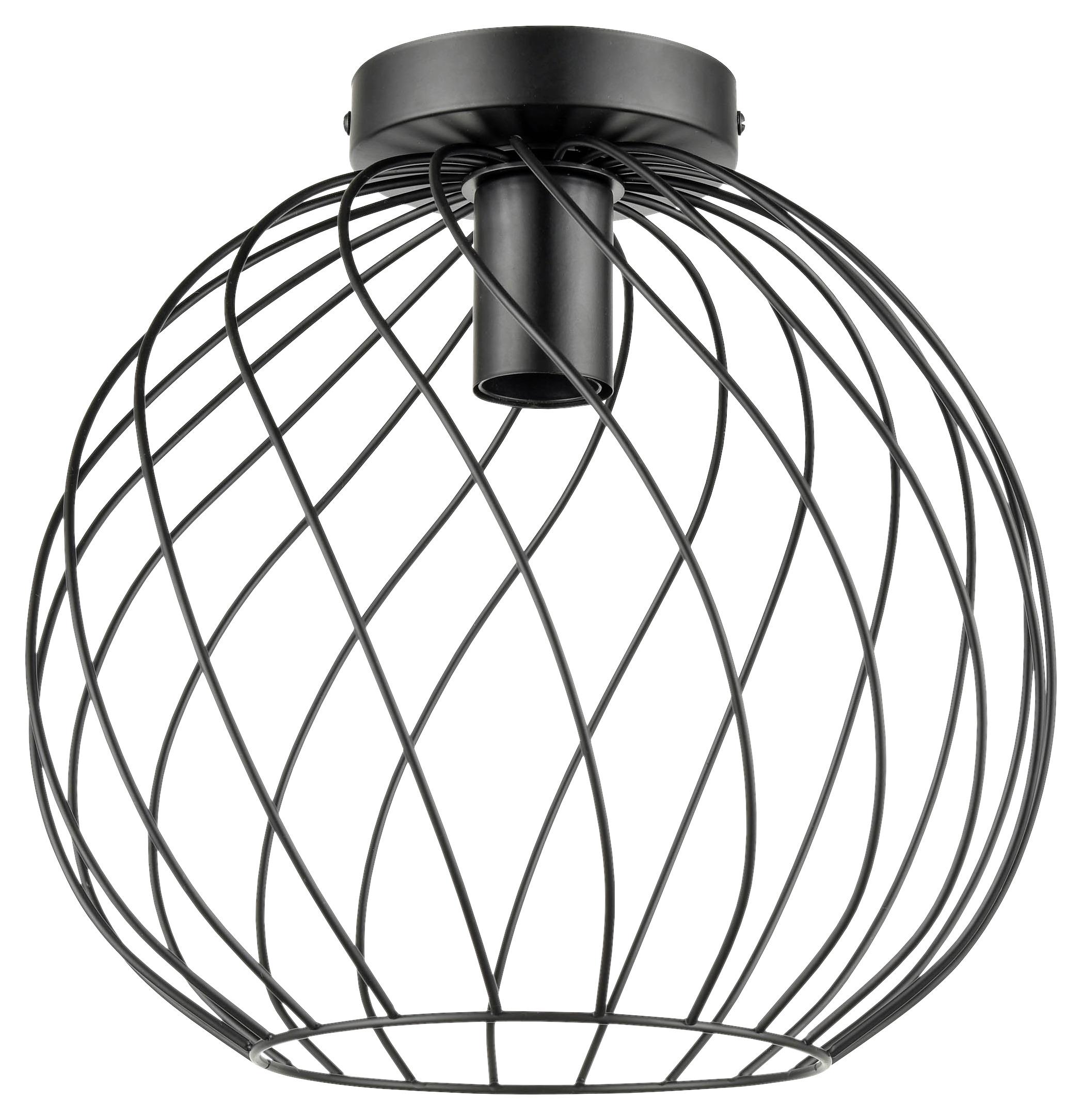 Deckenleuchte Ottula max. 40 Watt - Schwarz, Modern, Metall (30/29cm) - Modern Living