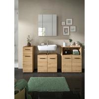 BADEZIMMER ICE - Schwarz/Eiche Artisan, Basics, Holzwerkstoff/Kunststoff (150cm) - MID.YOU