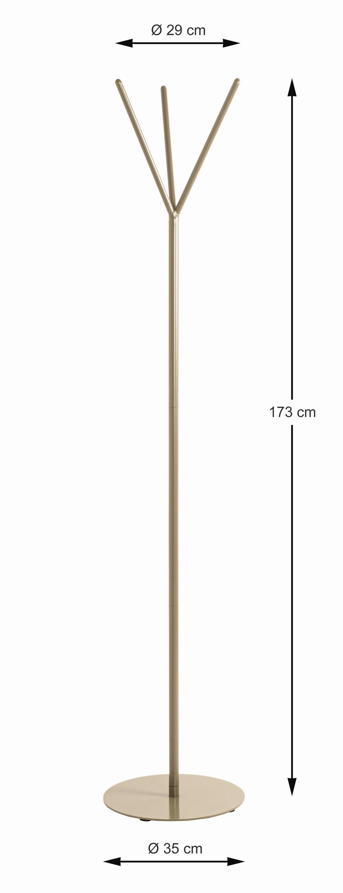 STOJAK NA UBRANIA SIMON - zielony, Design, metal (35/173/35cm)