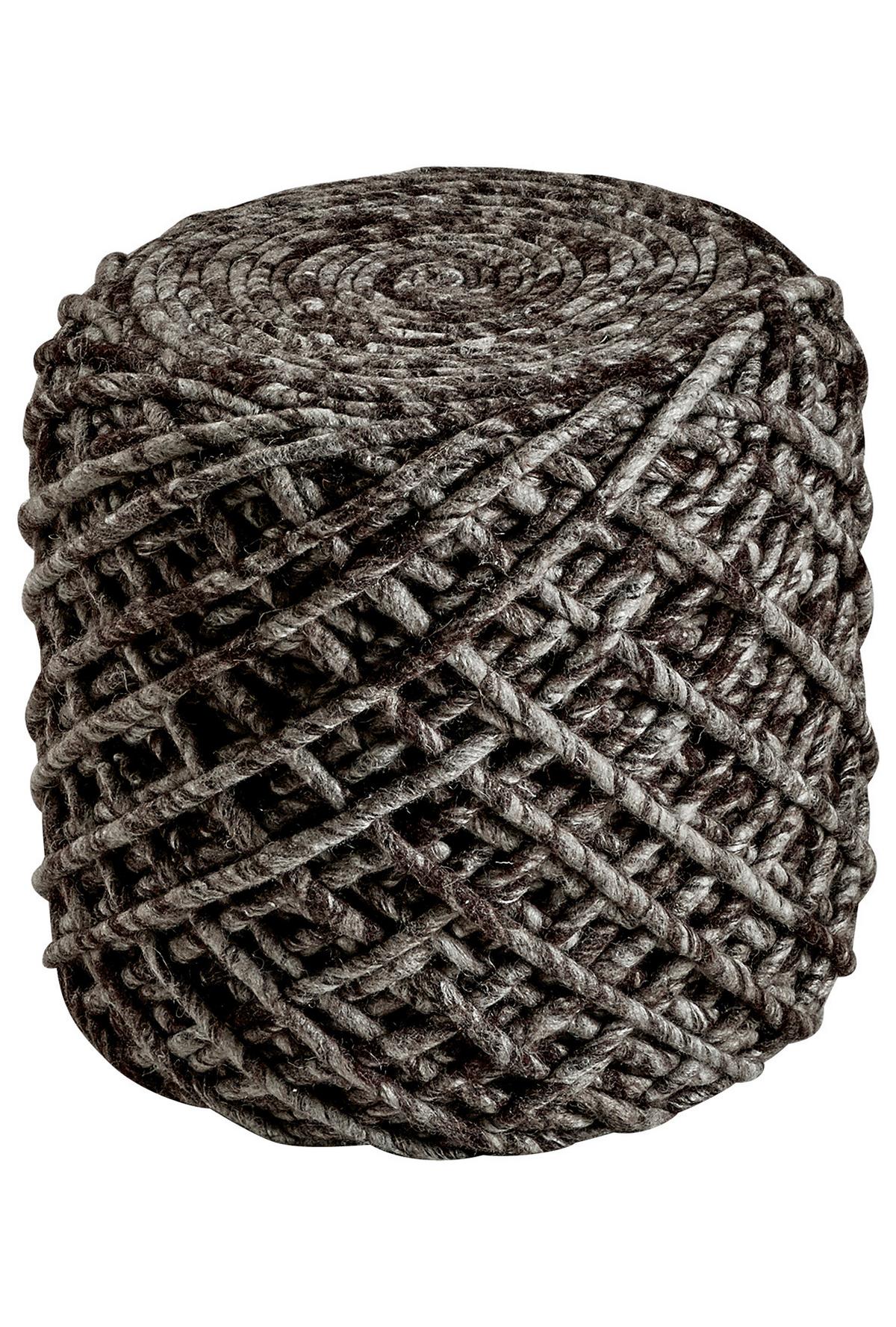 POUF POUF ROYAL - Cappuccino, Trend, Textil (40/40cm) - Novel