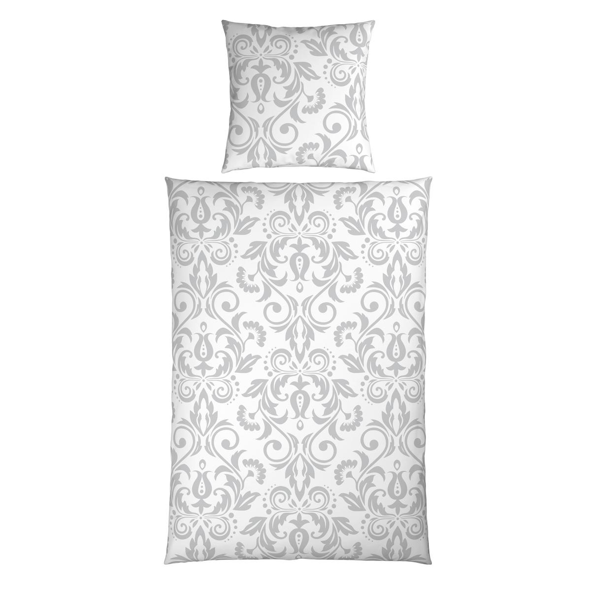 Bettwäsche Aktion Hellgrau ca. 135x200cm - Hellgrau, Textil (135/200cm) - Mömax