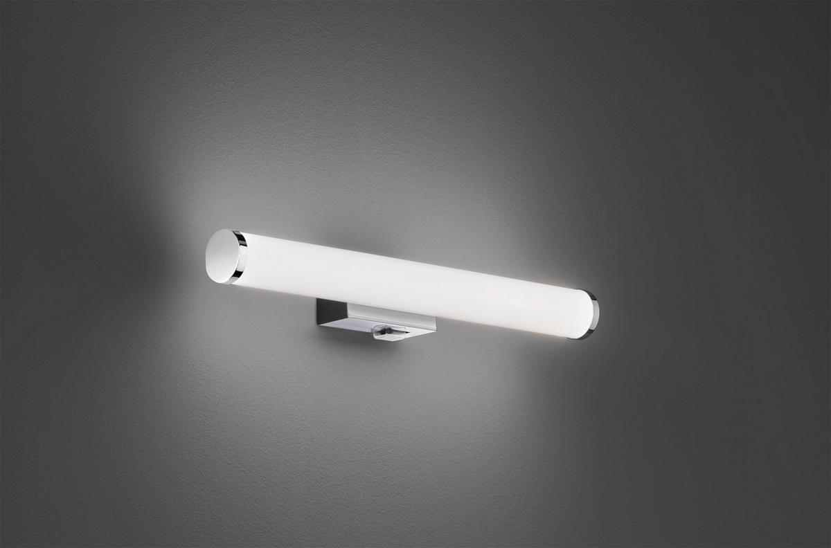 LED-Wandleuchte Mattimo in Weiß/Chrom max. 4,3 Watt - Chromfarben/Weiß, Basics, Kunststoff/Metall (40/5,5cm) - Trio Leuchten