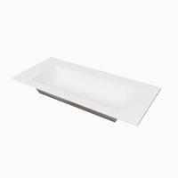 Umivaonik Cellini - bijela, Moderno, prirodni materijali (101/46cm)