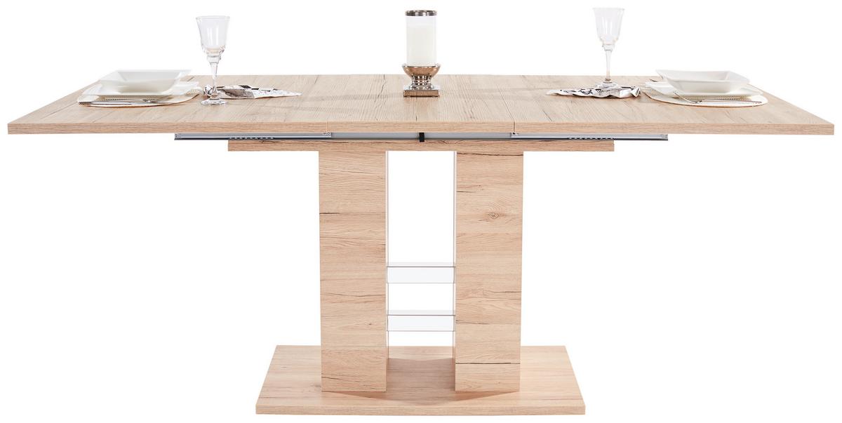 Raztegljiva Miza Helena, Barva Hrasta, 140-220 X 90 Cm - barve hrasta, Konvencionalno, leseni material (140-220/76/90cm) - Mömax