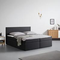 Boxspringágy Lucy - sötétszürke, Modern, faalapú anyag/textil (180/200cm) - Bessagi Home