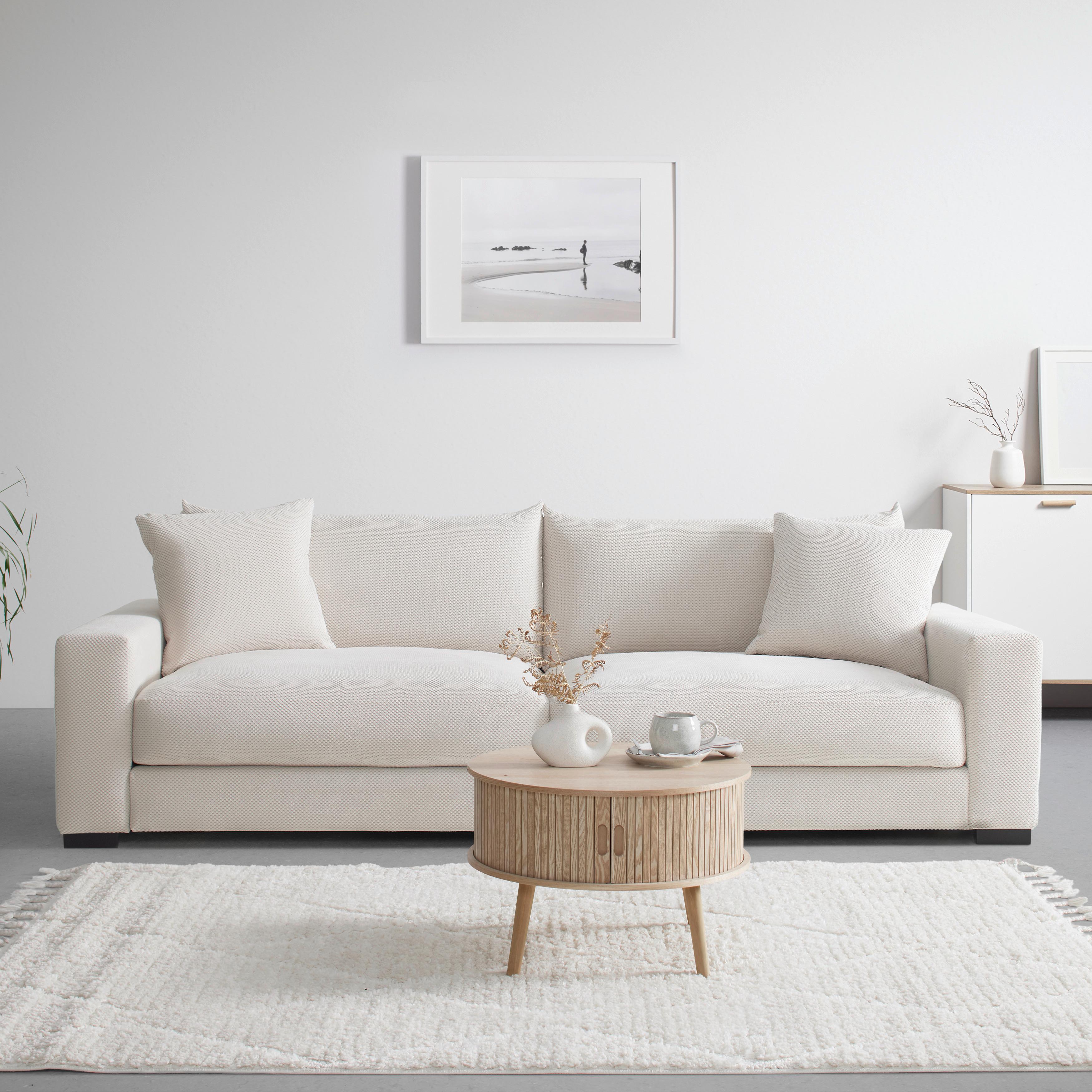 Megasofa Pedro 1200 Creme - Creme, MODERN, Holz/Holzwerkstoff (261/83/124cm) - Mömax