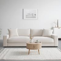 Mega canapea PEDRO - crem, Modern, plastic/lemn (261/83/124cm) - Mömax