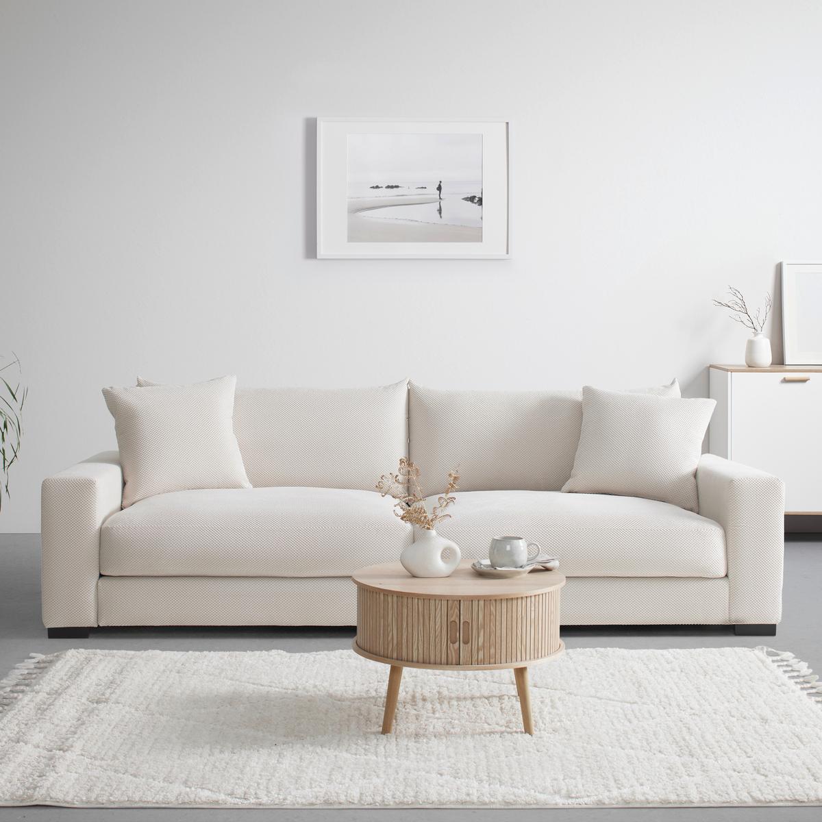Megasofa Pedro 1200 Creme - Creme, MODERN, Holz/Holzwerkstoff (261/83/124cm) - Mömax