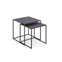 COUCHTISCH KLEINMÖBEL - Schwarz, Design, Metall (38/41/38cm) - MID.YOU