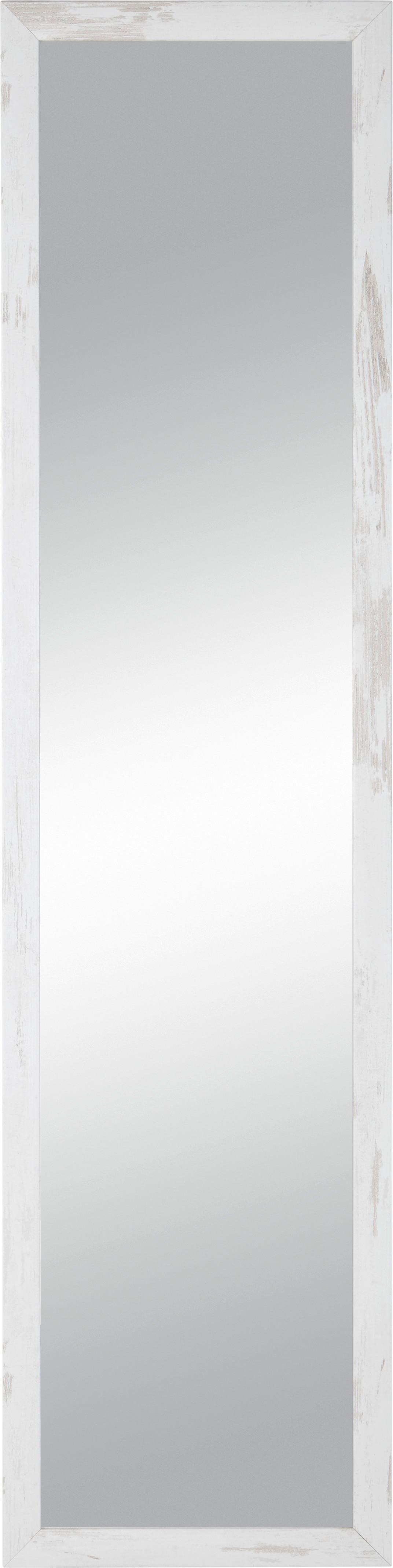 Stensko Ogledalo Old-White-Heavy - bela, steklo/leseni material (40/160/2cm) - Modern Living