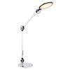 LED-Schreibtischleuchte 58421S in Weiß max. 10 Watt - Silberfarben, Design, Kunststoff/Metall (55,7/20/103,5cm) - Globo