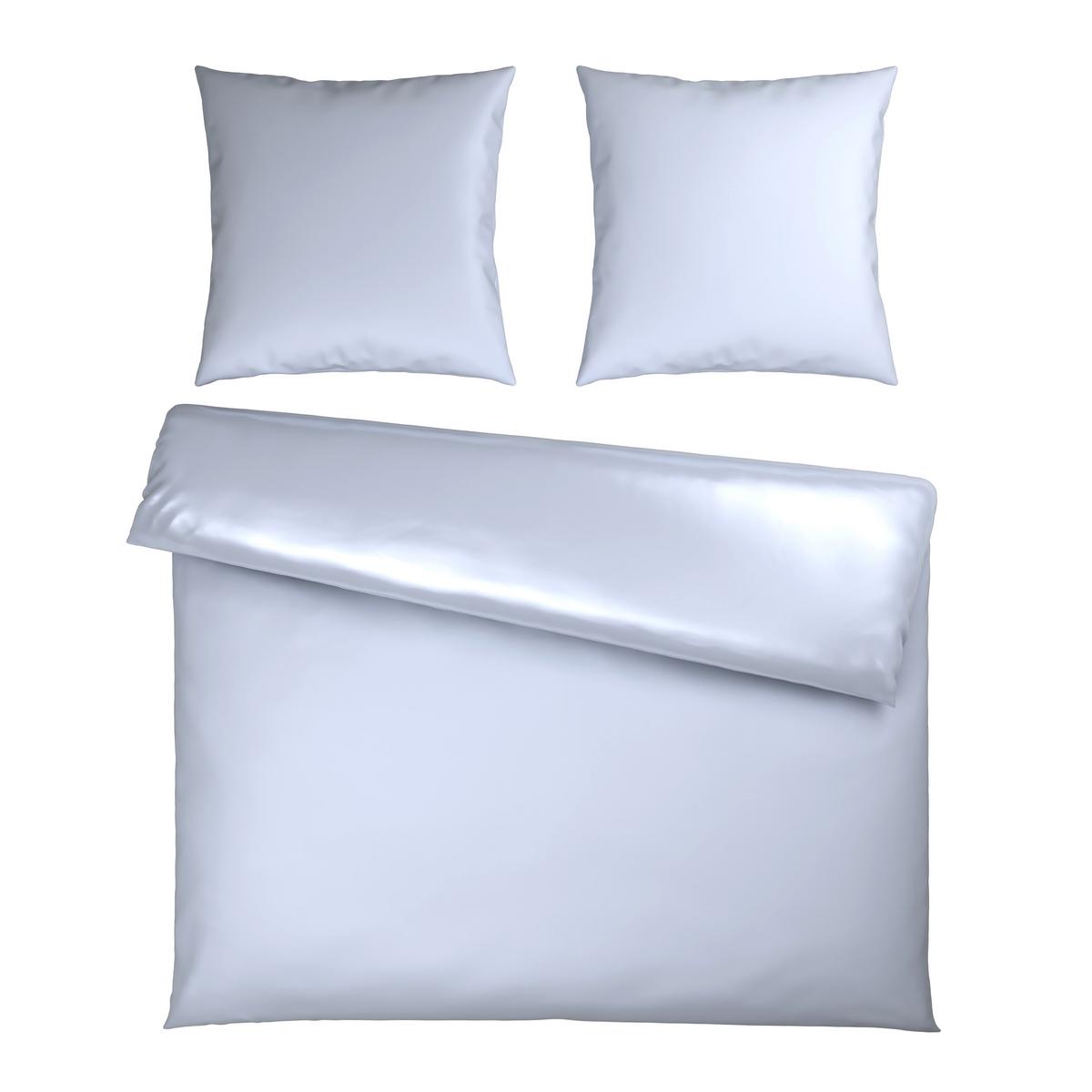 Bettwäsche Xenia Uni XXL Weiß ca. 200x200cm - Weiß, MODERN, Textil (200/200cm) - Premium Living