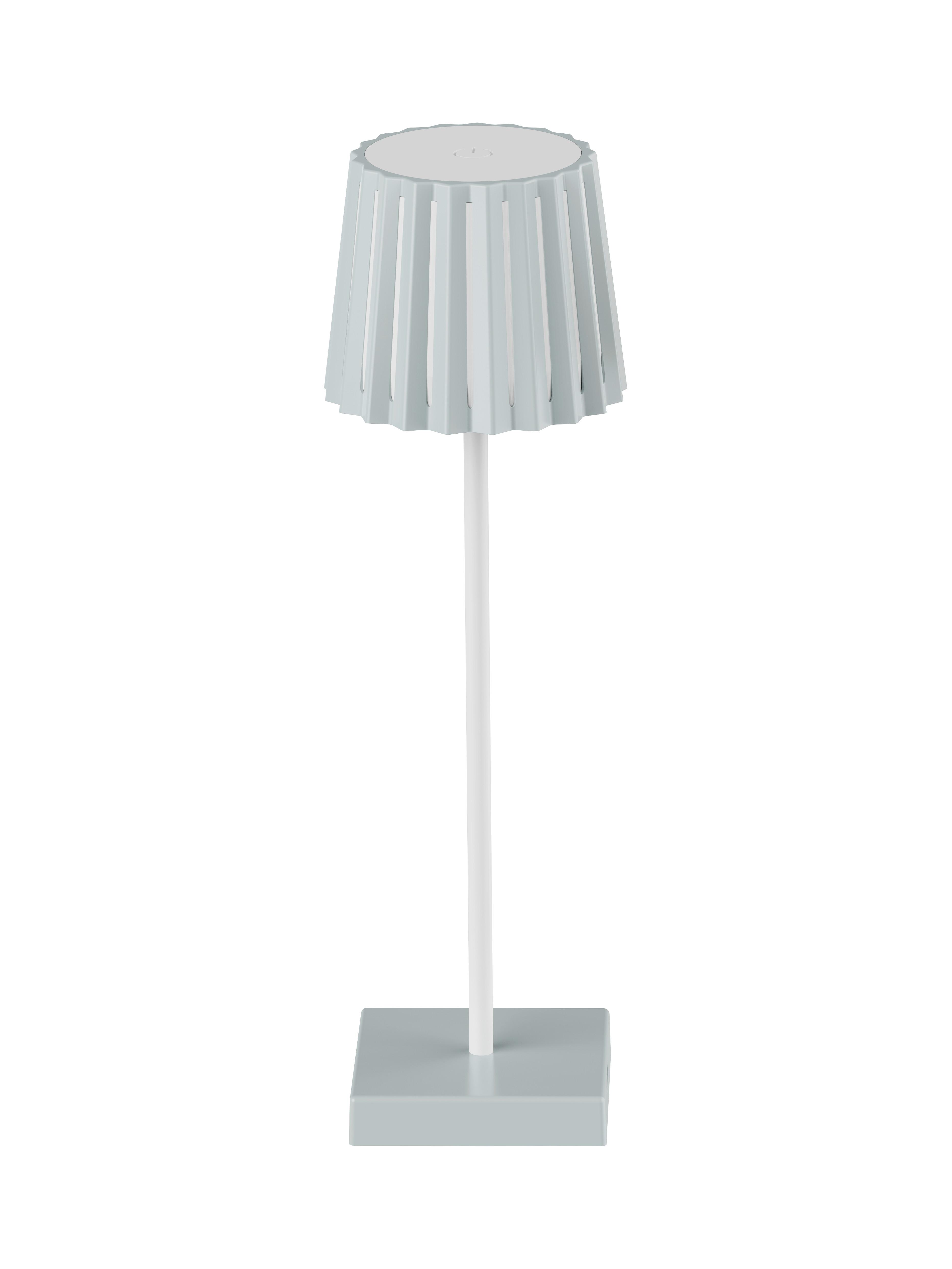 Außenleuchte Plisi Grau max. 2 Watt - Salbeigrün/Weiß, MODERN, Kunststoff/Metall (10/28cm) - Mömax