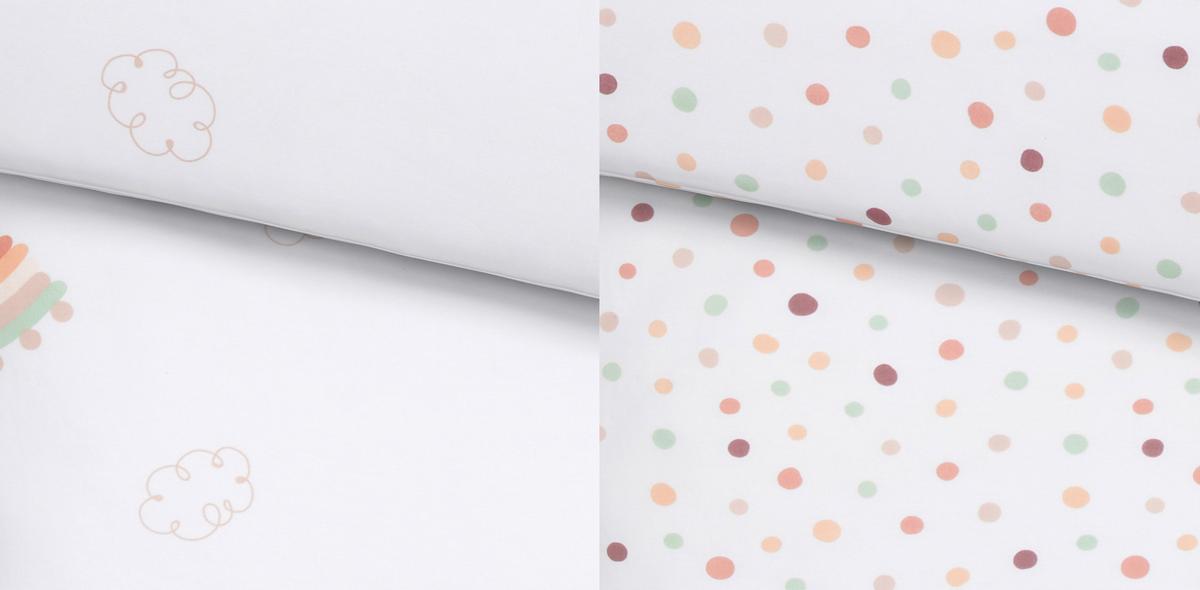 POŚCIEL NIEMOWLĘCA RAINBOW2 - różnokolorowy, Basics, tkanina (100/135cm) - My Baby Lou