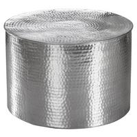 Couchtisch Rahi in Silber Rund - Silberfarben, LIFESTYLE, Metall (61/61/40,5cm) - MID.YOU