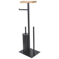 Garnitură perie WC Pisa - negru, Konventionell, plastic/metal (25/72,5/20cm) - Ondega