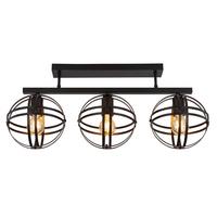 Deckenleuchte Tamara Schwarz max. 60 Watt - Schwarz, Trend, Metall (70/20/32cm) - Globo