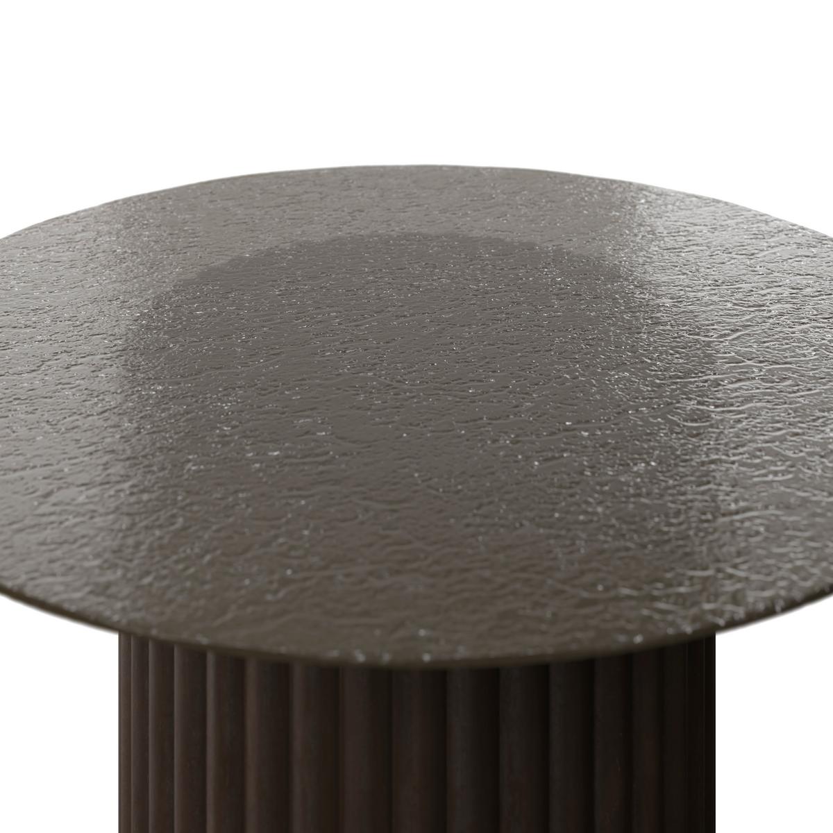 Couchtisch Zelia Braun/Walnussfarben MDF - Walnussfarben/Braun, MODERN, Glas/Holz (80/45/80cm) - Bessagi Home