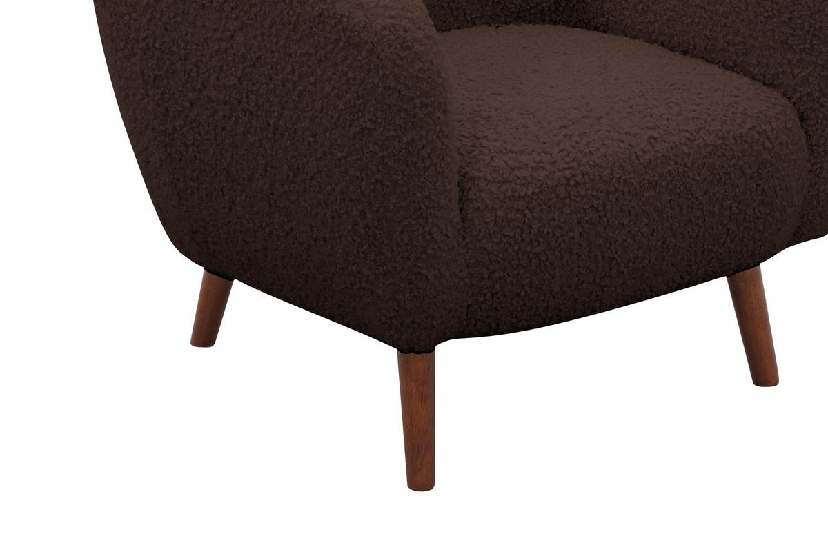 Fotelj Savoy, Rjava - rjava/barve kostanja, Design, kovina/tekstil (90/98/88cm) - Livetastic