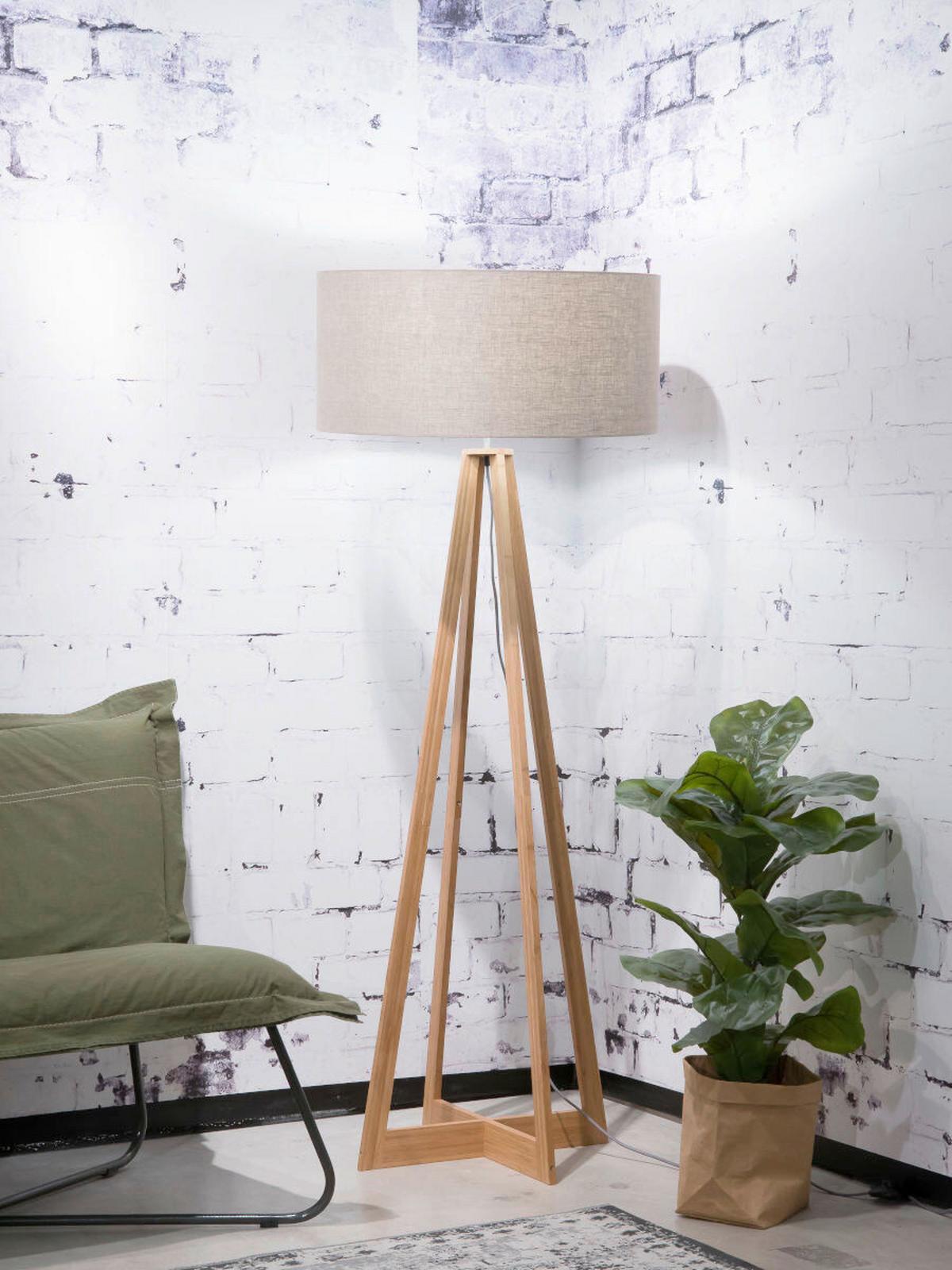 Stoječa Svetilka Everest, Naravna Barva, Bambus - naravne barve, Trend (60/158cm) - Good & Mojo