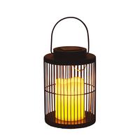 Solarleuchte Amo Schwarz max. 0,06 Watt - Schwarz, KONVENTIONELL, Kunststoff/Metall (13/19-27,5cm) - Modern Living