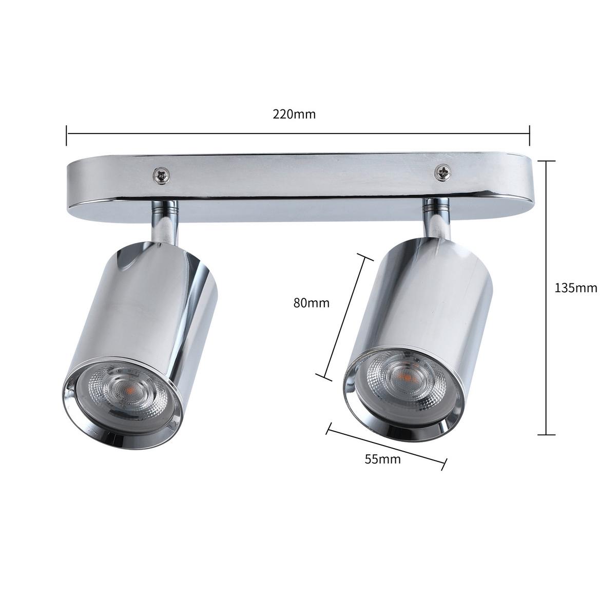 Strahler Lp-734/1w Ch Belize - Chromfarben, Konventionell, Metall (8/22/5.5cm)