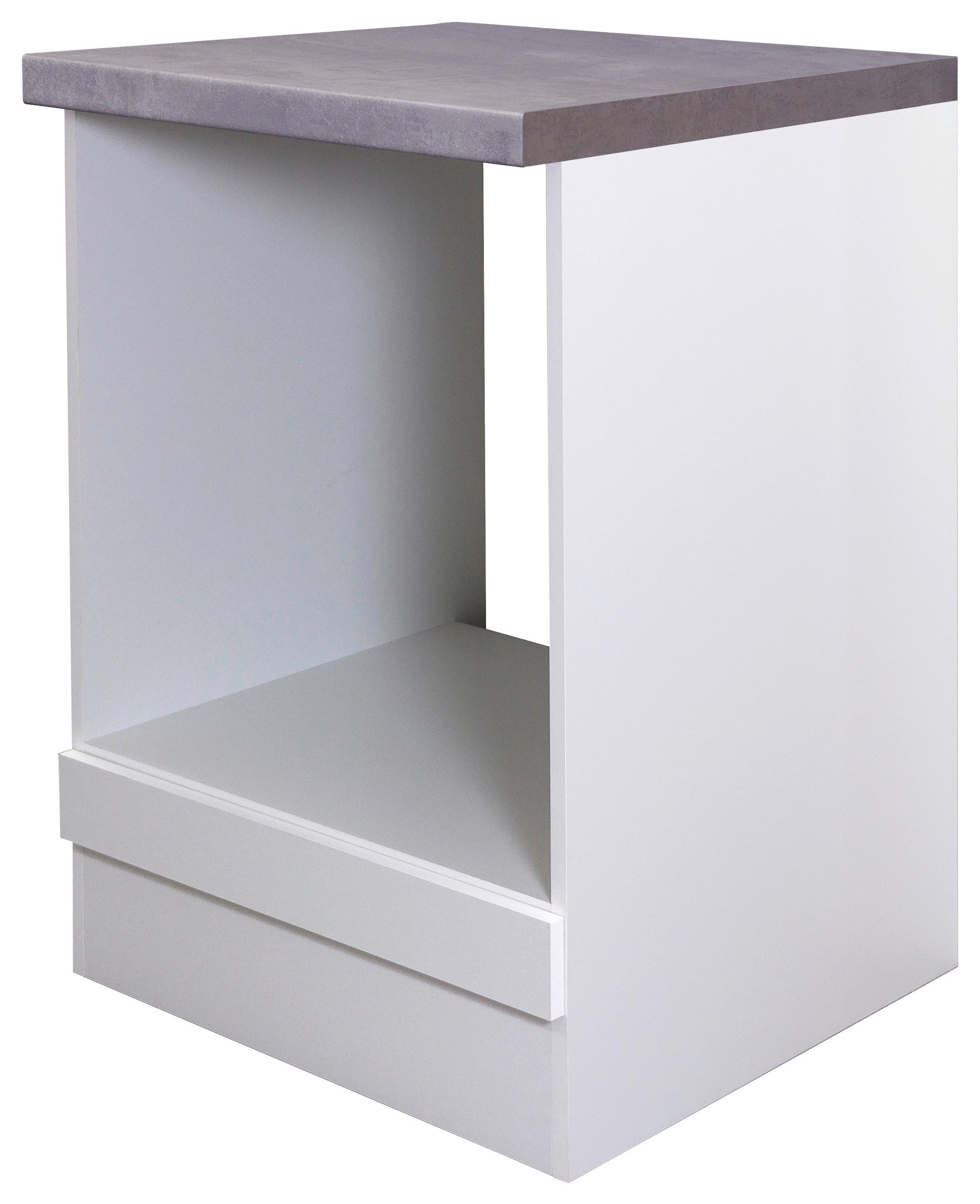 Herdumbauschrank Weiß - Weiß, MODERN, Holzwerkstoff (60/86/60cm) - FlexWell
