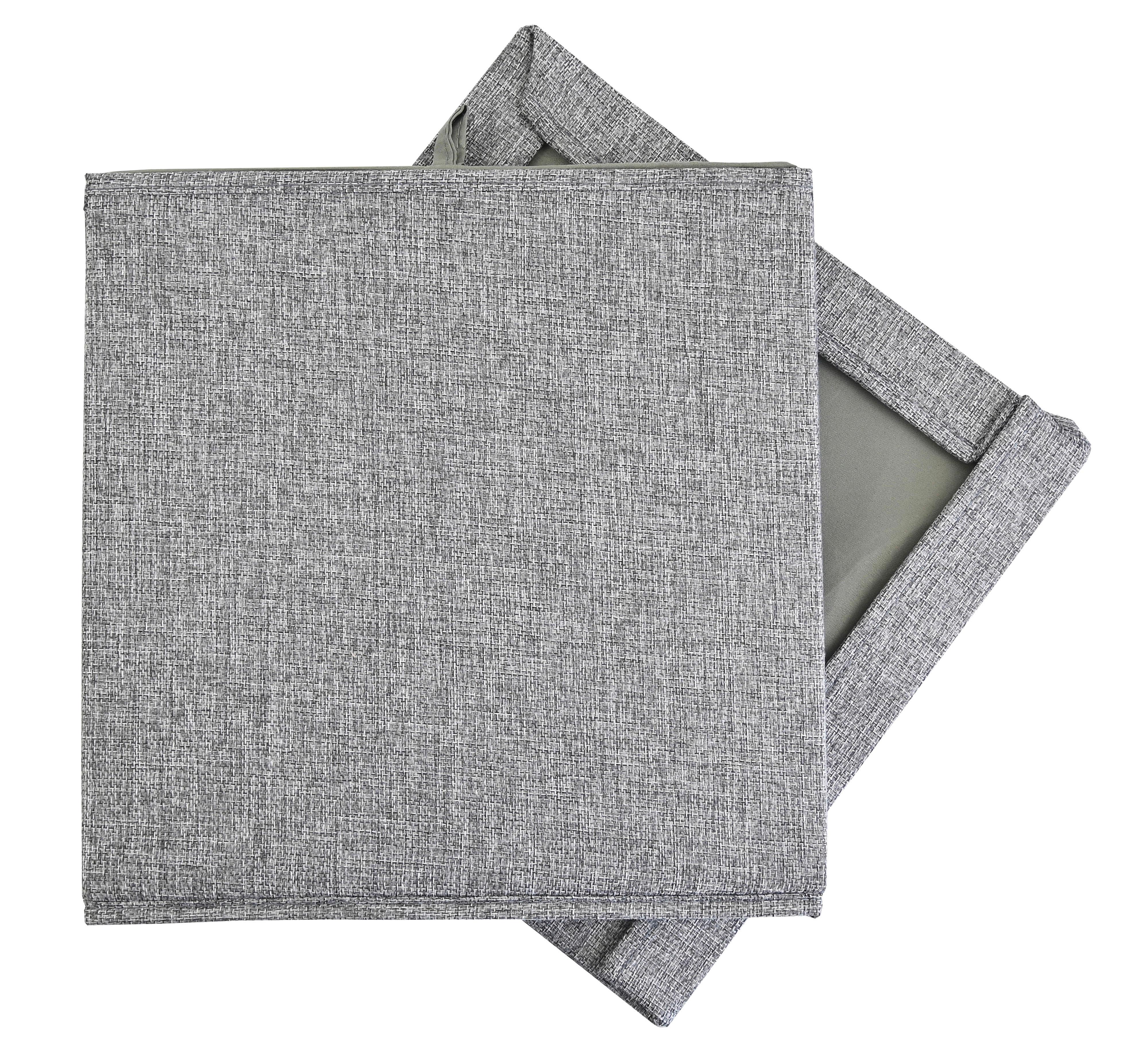 VIKBAR FÖRVARINGSKORG BOBBY -EXT- -AKT- -TOP- - grå, Modern, textil/kartong (33/33/33cm) - Mömax
