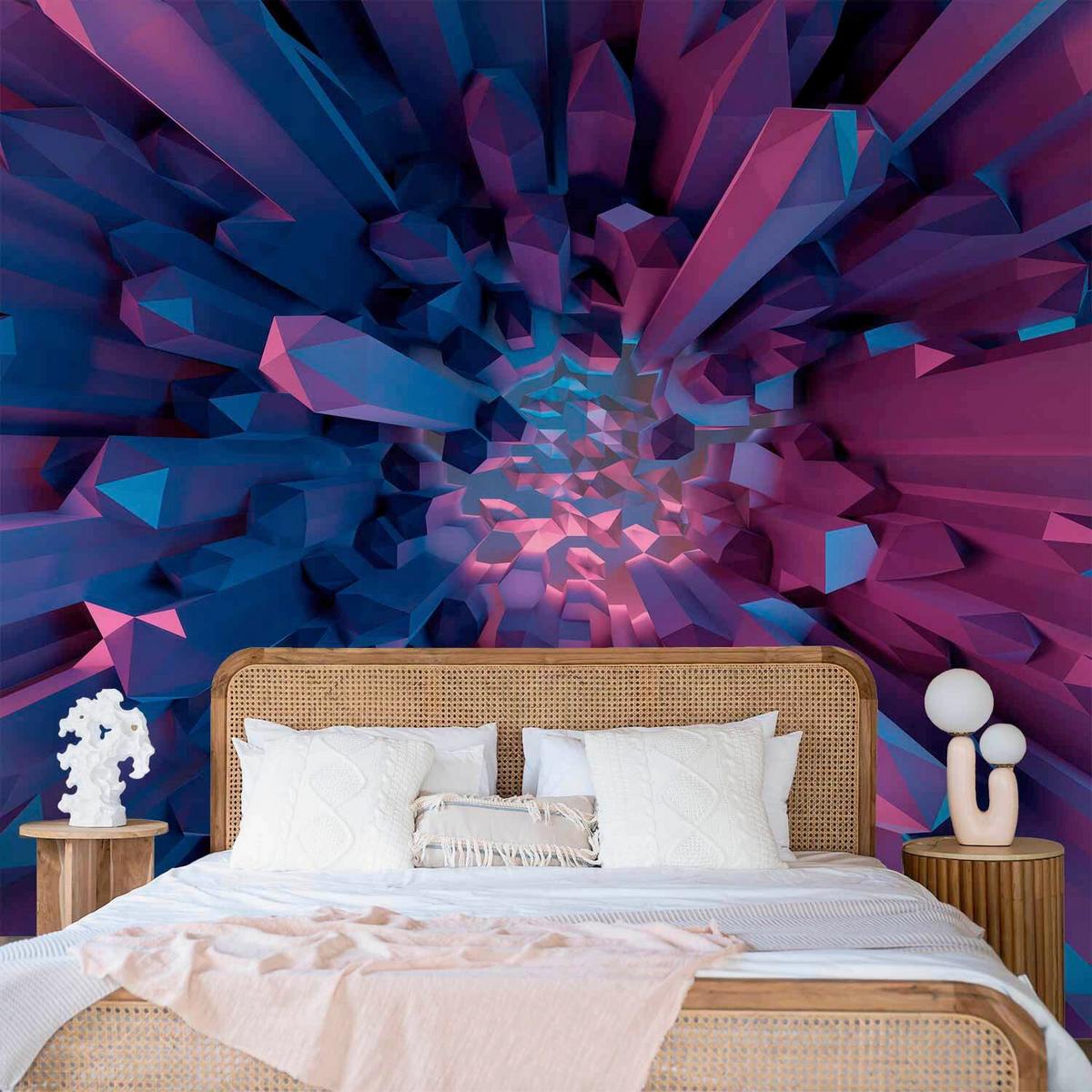 Fotótapéta Hde-2xlft1985 - magenta/kék, Lifestyle, textil (300/210cm) - artgeist
