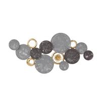 Decorațiune de perete JUNA - auriu/albastru închis, Lifestyle, metal (115,5/57/4cm) - Mömax