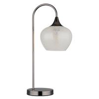 Namizna Svetilka 15548tk Maxy - črna/prozorno, Basics, kovina/steklo (27,5/16/54cm) - Globo