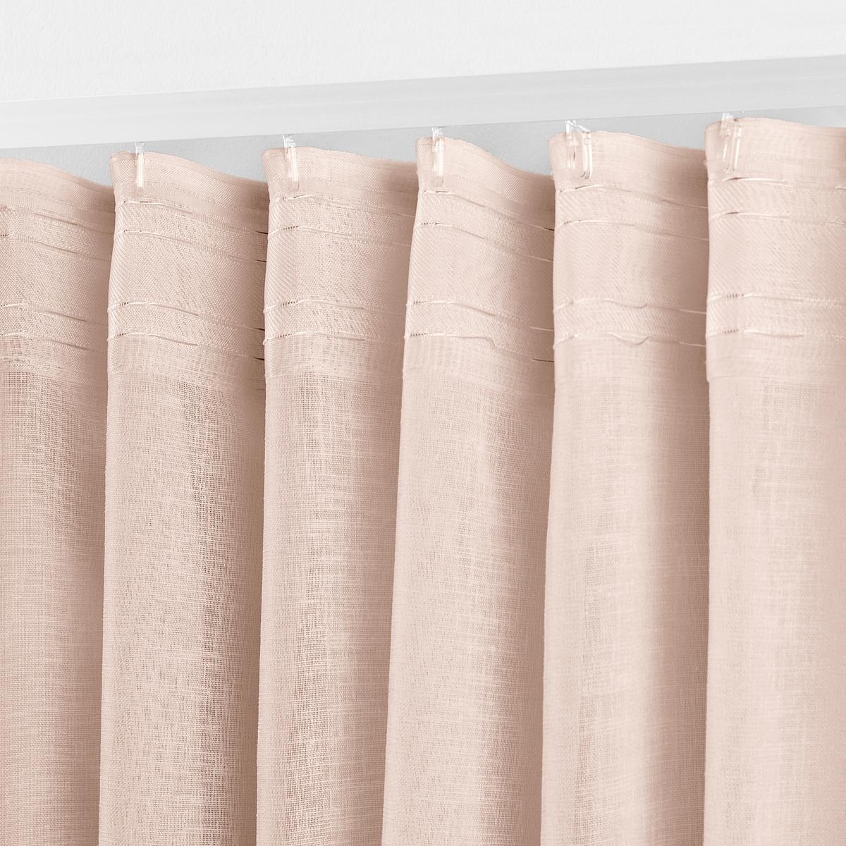 Fertigvorhang Sigrid in Rosa ca.140x245cm - Rosa, ROMANTIK / LANDHAUS, Textil (140/245cm) - Premium Living