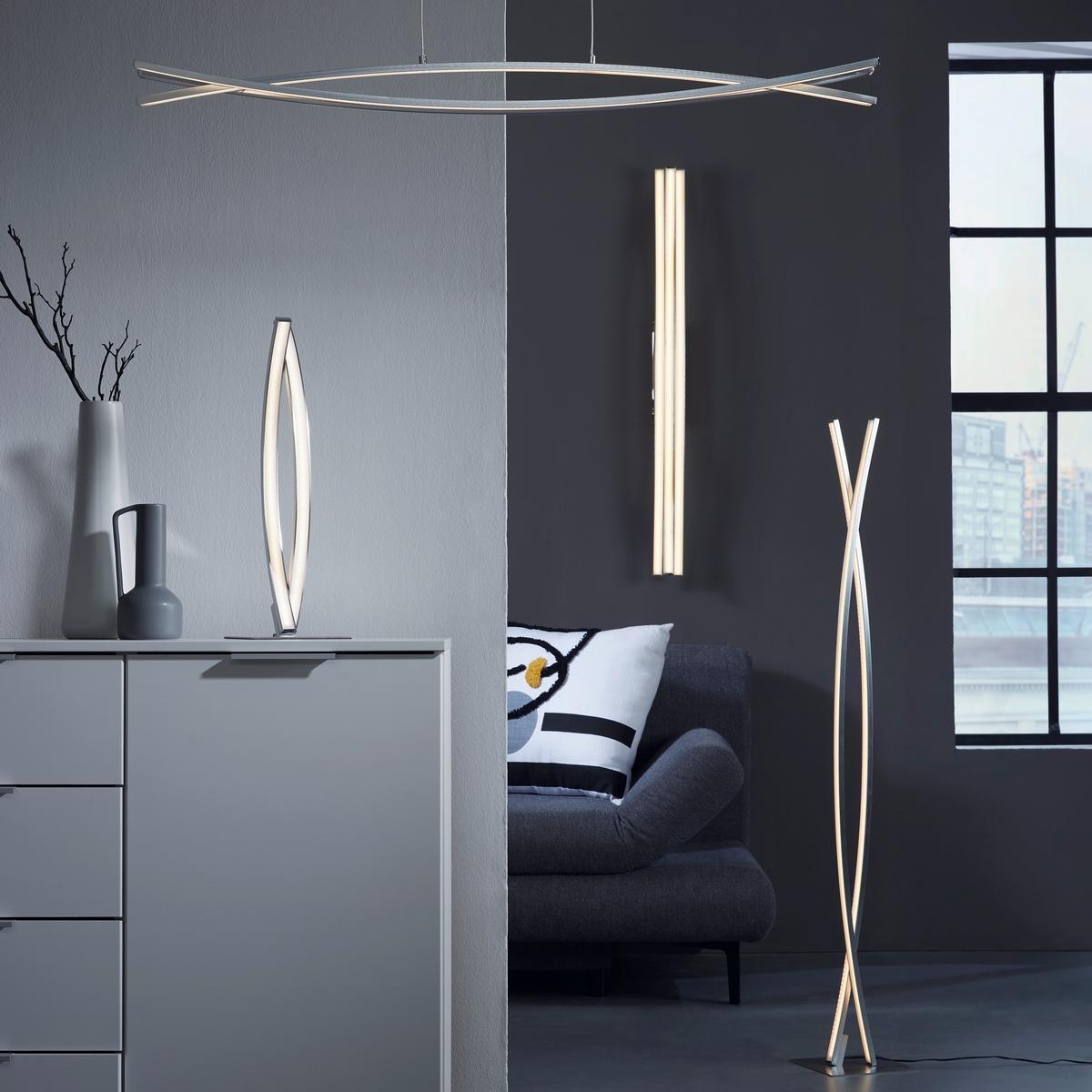 LED-Hängeleuchte Tillo max. 30 Watt - Weiß, KONVENTIONELL, Kunststoff/Metall (100/8/120cm) - Mömax