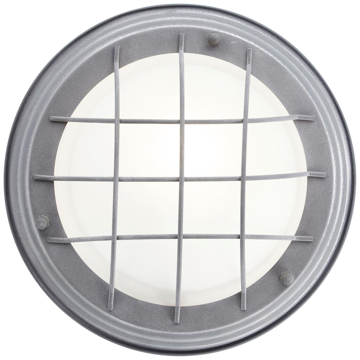 Deckenleuchte Typhoon Grau max. 30 Watt - Grau, KONVENTIONELL, Glas/Metall (29/10cm) - Brilliant