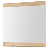 LUSTRO ŚCIENNE NOLA - dąb artisan, Design, materiał drewnopochodny/szkło (80/75/2cm) - MID.YOU