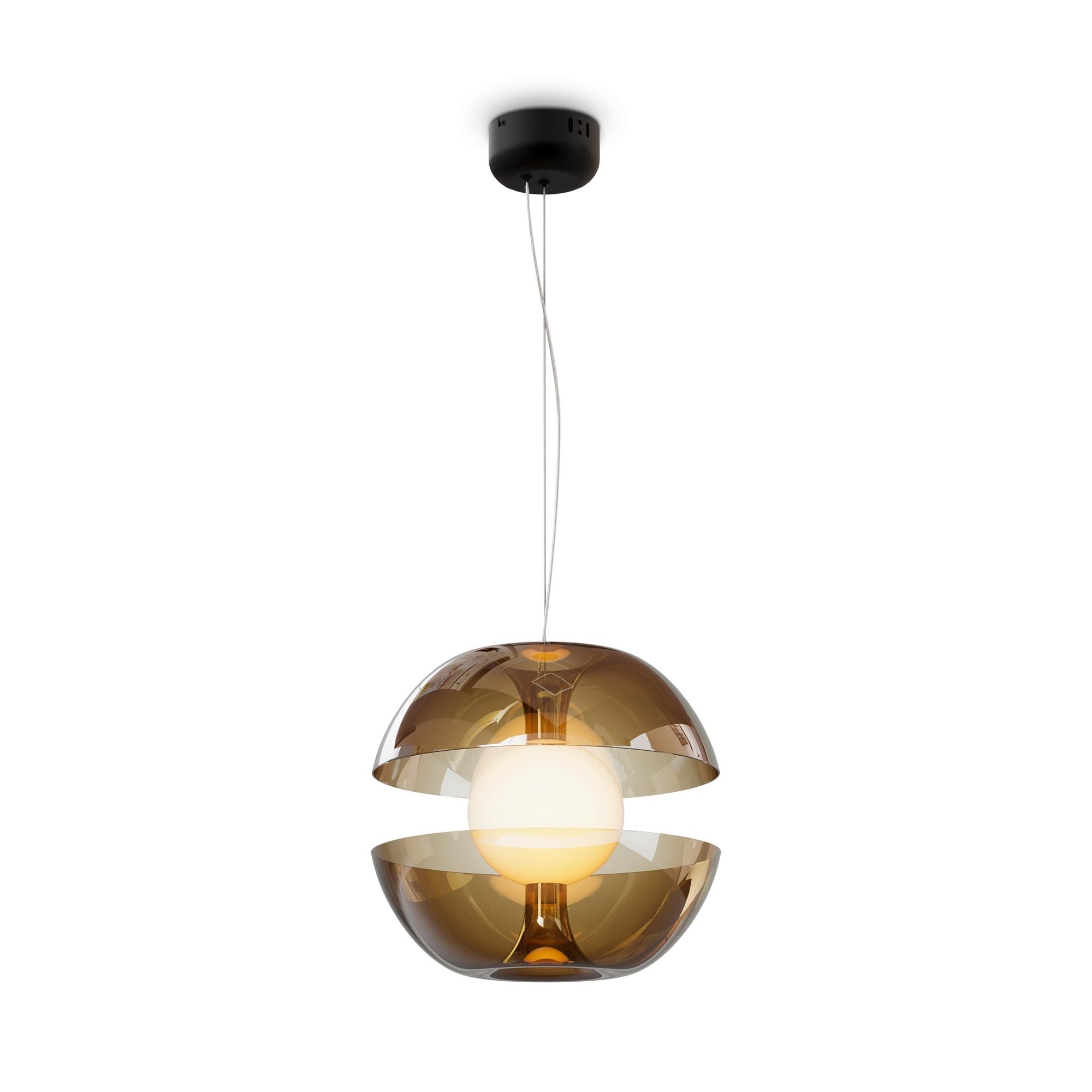 PENDELLEUCHTE REBEL - Goldfarben, Trend, Glas/Metall (30,2/29,2cm) - MAYTONI