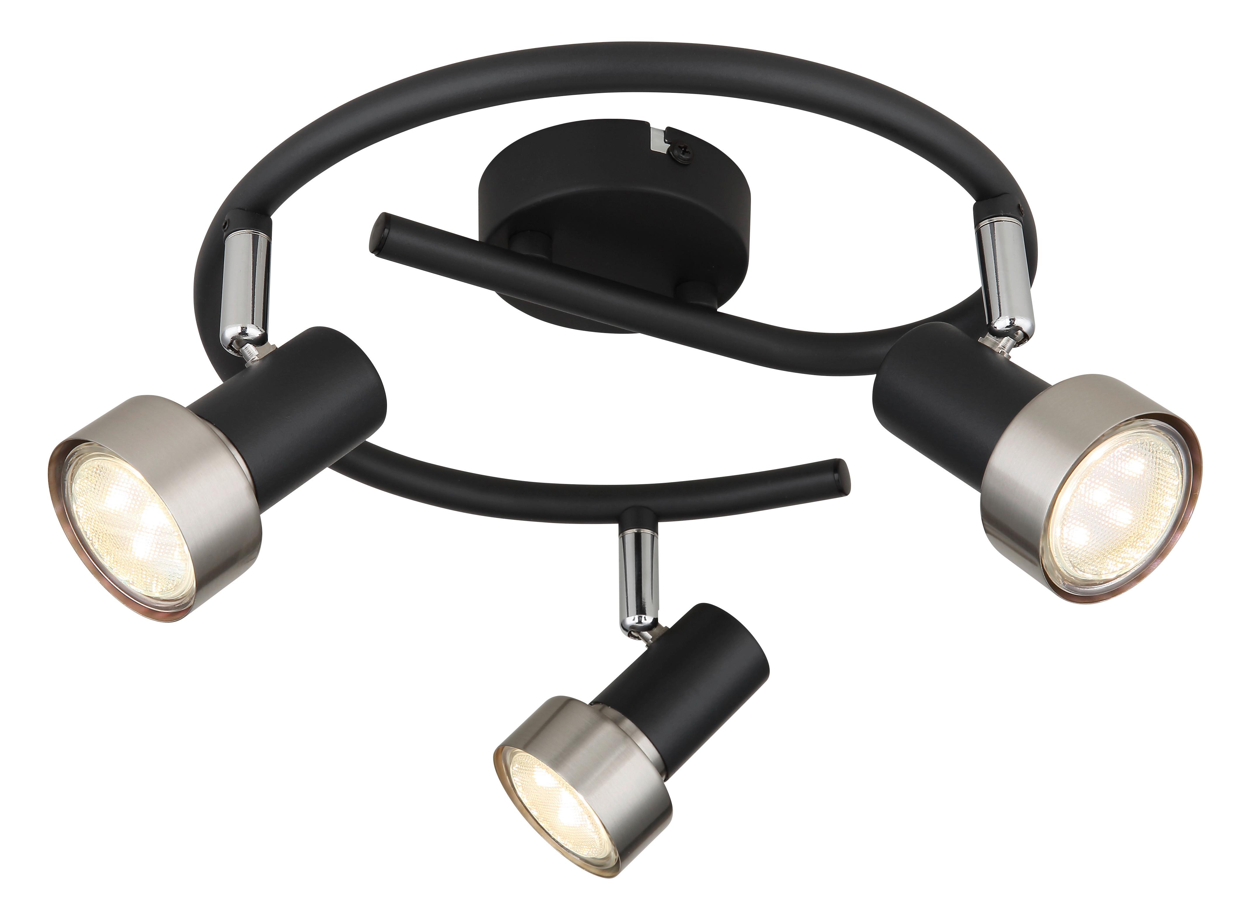 STRAHLER 57917-3N - Chromfarben/Schwarz, Konventionell, Metall (25/13,3cm) - Globo