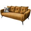 3-Sitzer Sofa Baggio Gelb Velours - Gelb/Multicolor, MODERN, Holz/Textil (236/94/103cm) - Livetastic