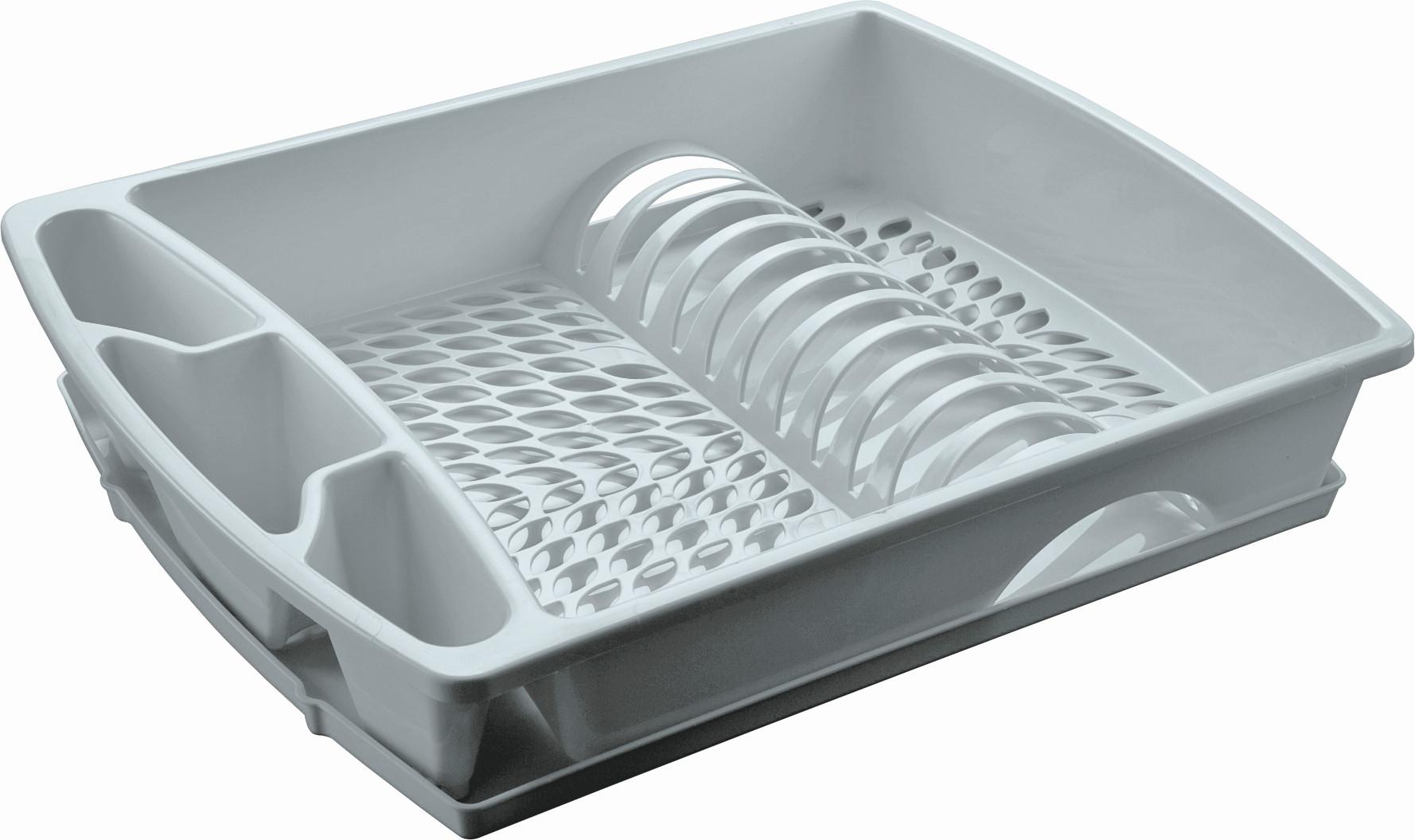 AVRINNINGSSTÄLL MANUELA - ljusgrå, Klassisk, plast (47.5/37.5/9cm) - Mömax