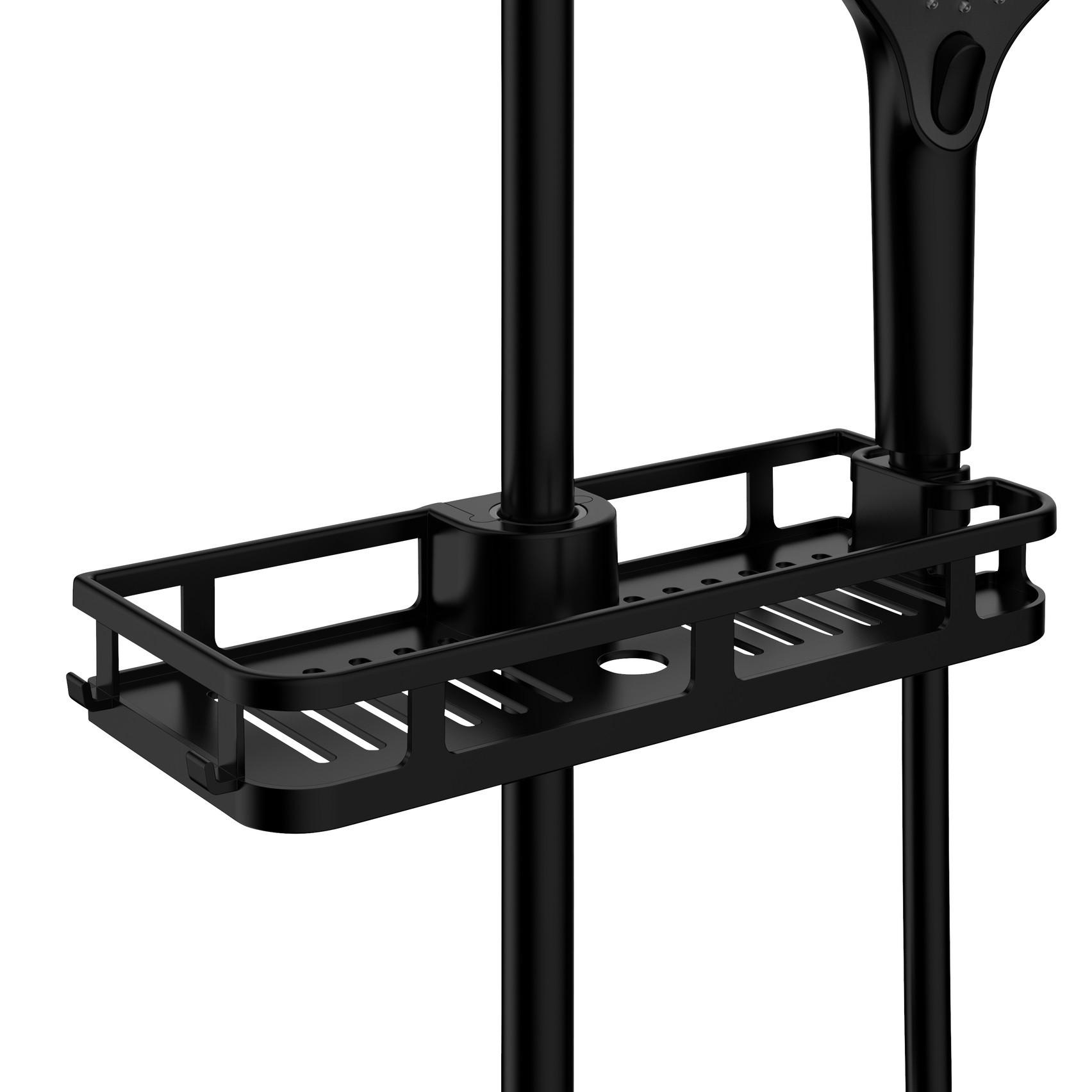 Košarica Za Tuš Liberta - crna, Moderno, plastika (28,5/4/11,5cm) - Wenko