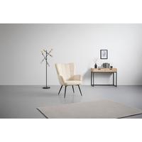 Sessel Gunvor Beige - Beige/Schwarz, Modern, Holz/Textil (73/97/79cm) - Mömax