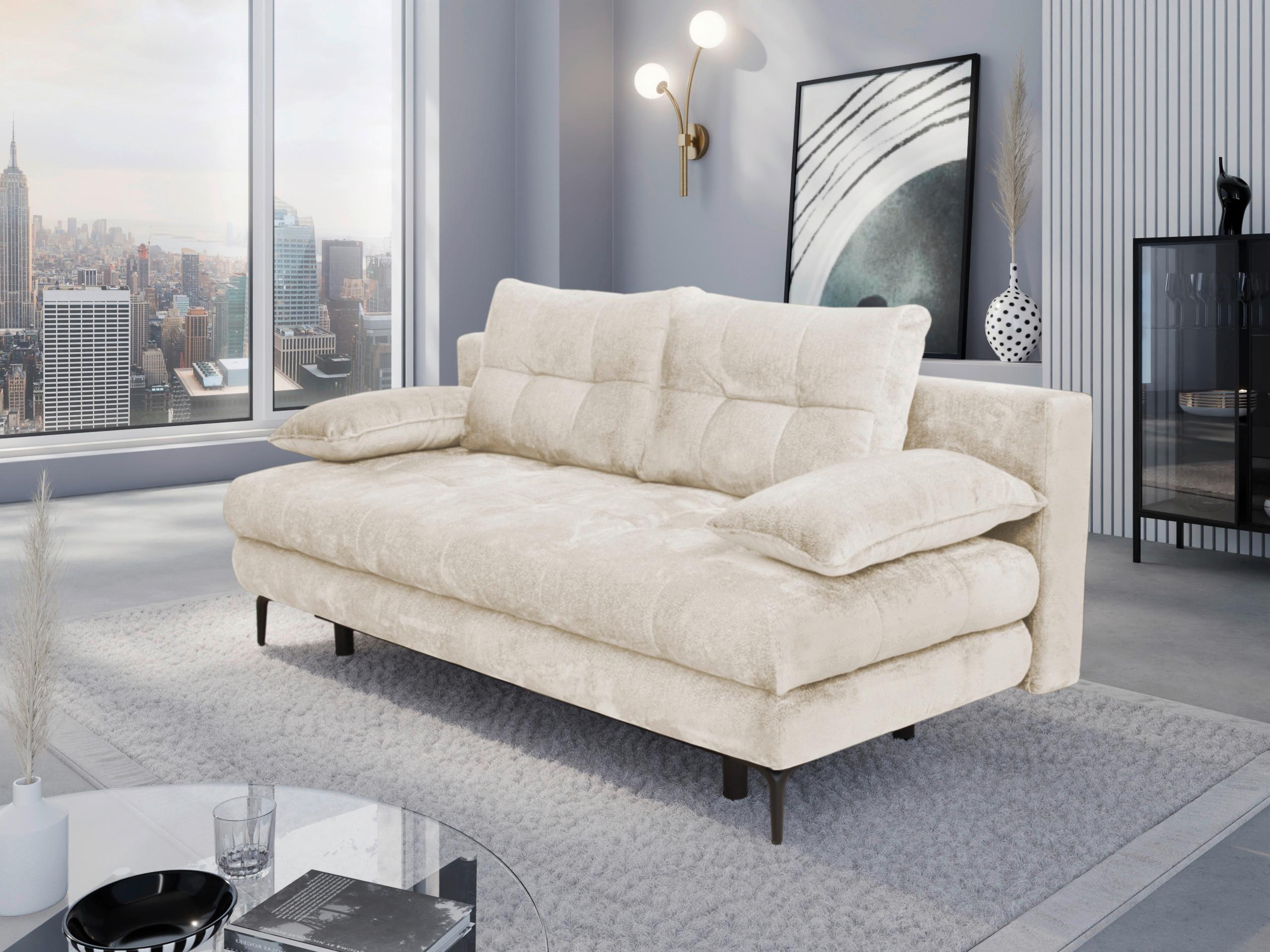 Trosjed Perla - crna/krem, Konvencionalno, tekstil/metal (203/94/96cm) - Modern Living